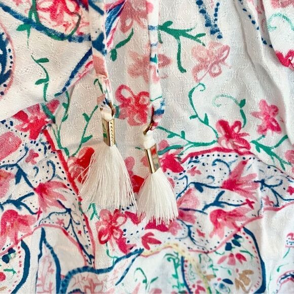 L*space Seaside Floral Romper Cold Shoulder C20 - Picture 6 of 8